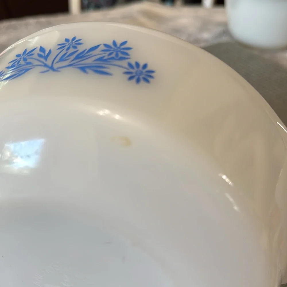 Anchor Hocking Fire King 1 Quart #436 Blue‎ Cornflower Casserole Dish  Vintage